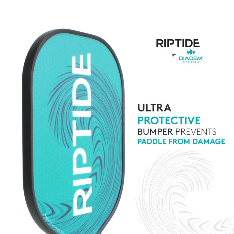 Diadem Riptide HMT Fiber Pickleball Paddle Teal - 7.6oz, Variation Teal