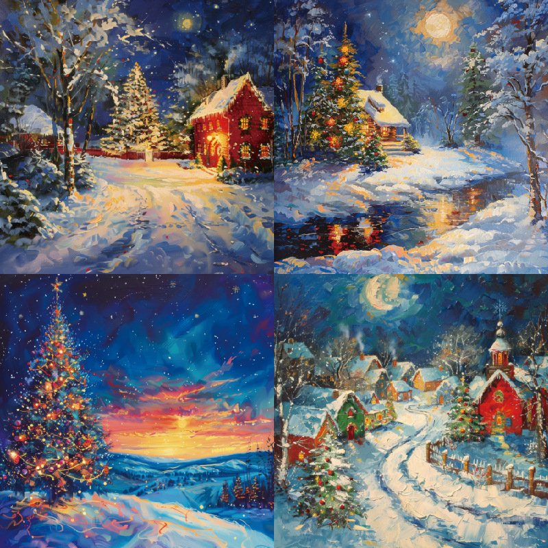 Christmas Scrapbook Paper Pack 6x6 Inch 48 Sheets for Crafts & Card Making