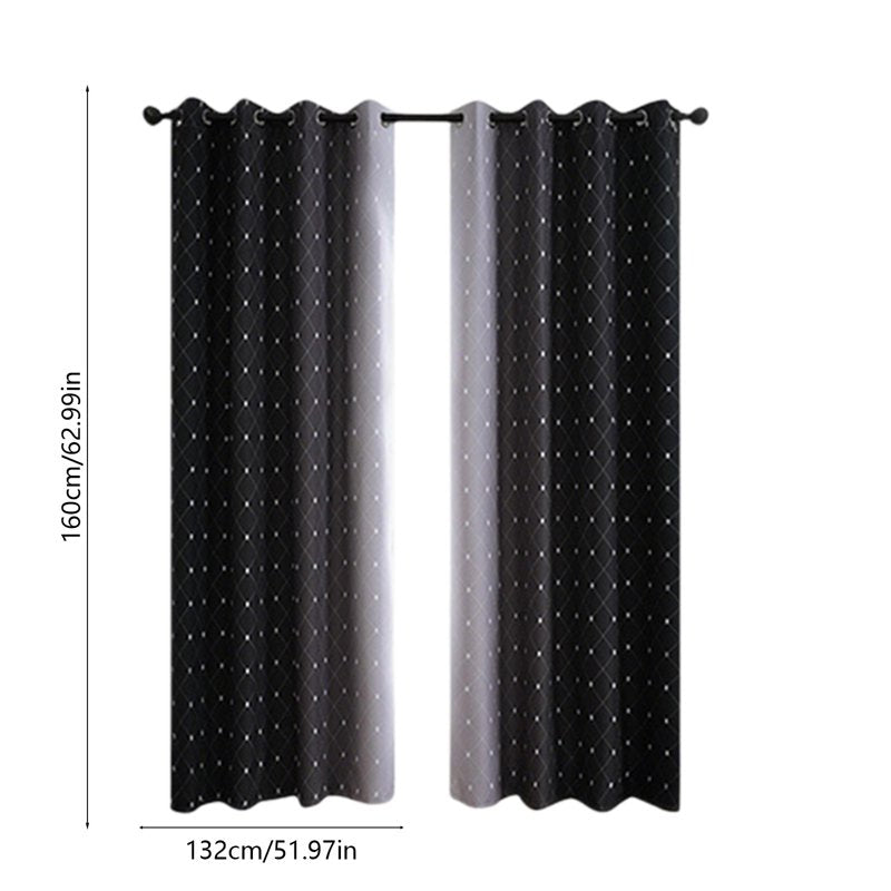 Blackout Curtains Set of 2 Thermal Insulated Noise Reducing Drapes for Bedroom & Living Room