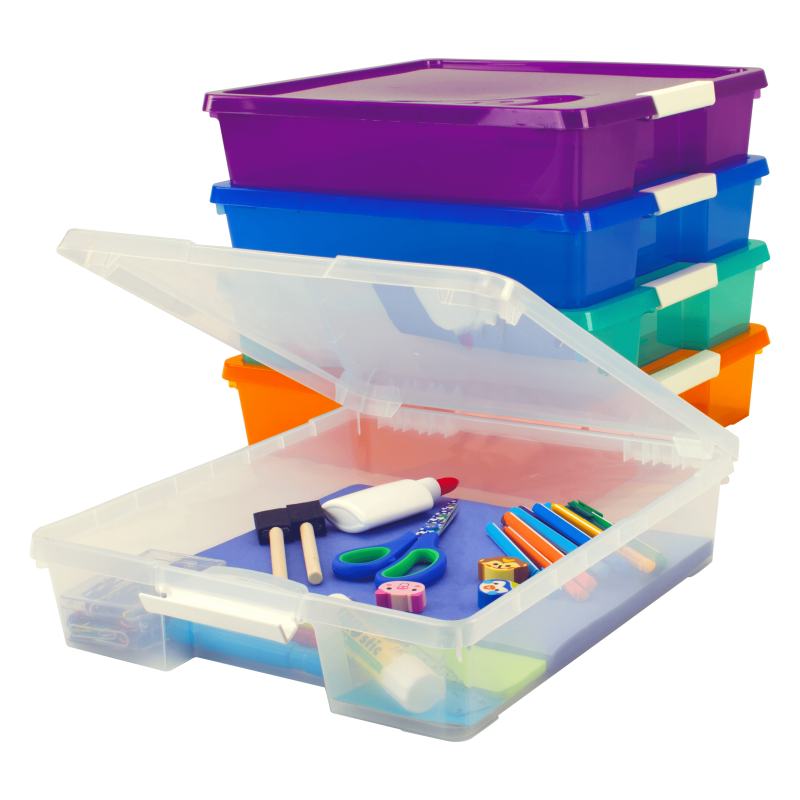 Craft Organizer Storage Box 5-Pack for Scrapbooking & Supplies