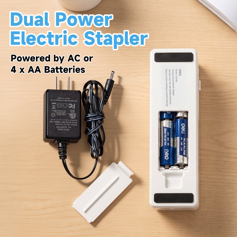 Electric Stapler for Office 25 Sheets with Staples & Remover - White & Black Options