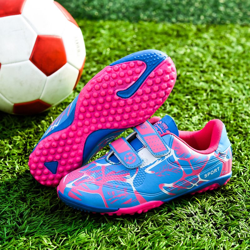 OnyxTrek Youth Turf Training Soccer Shoes (TF) Pink, 13 Little Kid — Multi-Stud Rubber Cleats