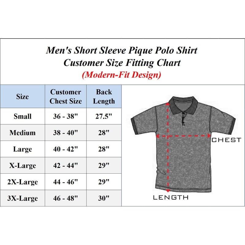 Men's 5-Pack Short Sleeve Pique Golf Polo Shirts - Modern Fit, Breathable Cotton-Poly Blend