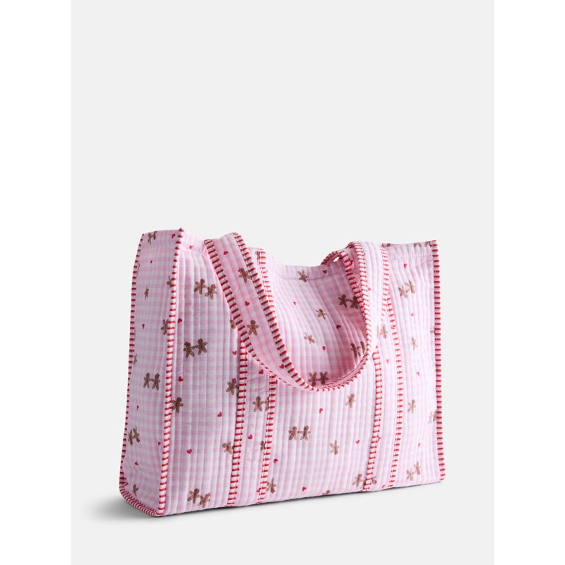Quilted Tote Bag for Women - All Colors, Cotton, Spacious & Stylish