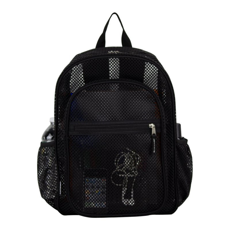 Large Mesh Backpack 6-Pack for School Sports & Travel - Padded Straps & Side Pockets