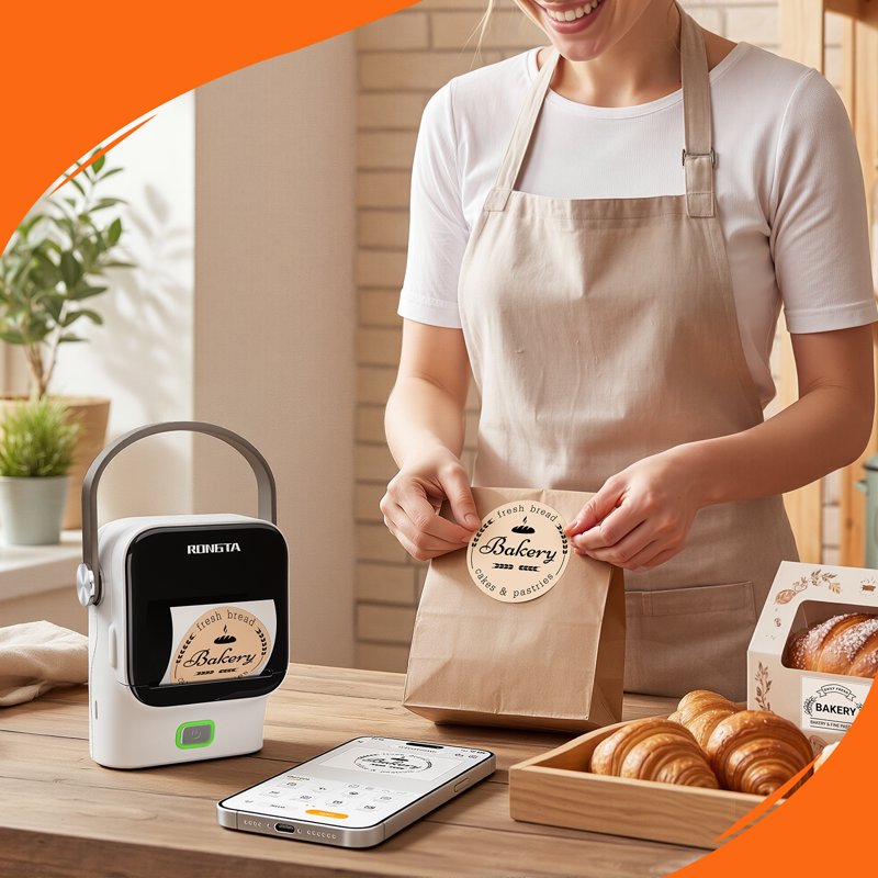 Portable Bluetooth Label Maker with Tape - Home Organization, Rechargeable