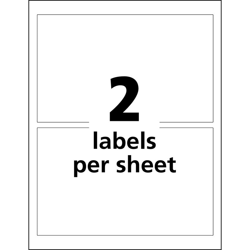 Waterproof GHS Chemical Labels for Pigment Inkjet Printers - 4.8 x 7.8 Inches, 100 Labels