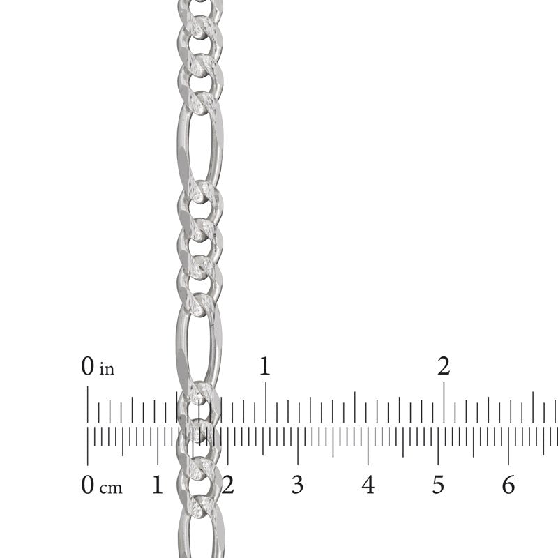 Sterling Silver 22-Inch Figaro Chain Necklace for Men & Women