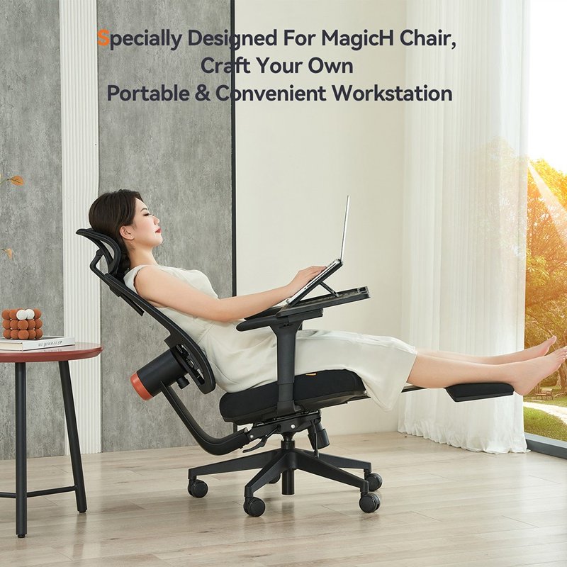Adjustable Desktop Workstation for Ergonomic Chairs - Supports 110lbs