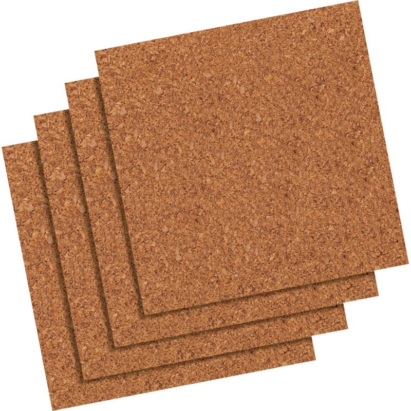 Natural Cork Tile 12x12 Frameless Pack - Sound Absorbing Wall Covering