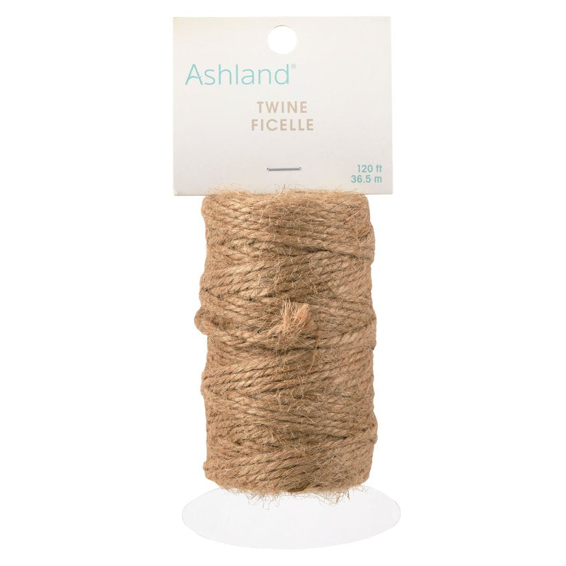 12 Pack Natural Jute Twine for Crafts and Floral Arrangements - 120 ft