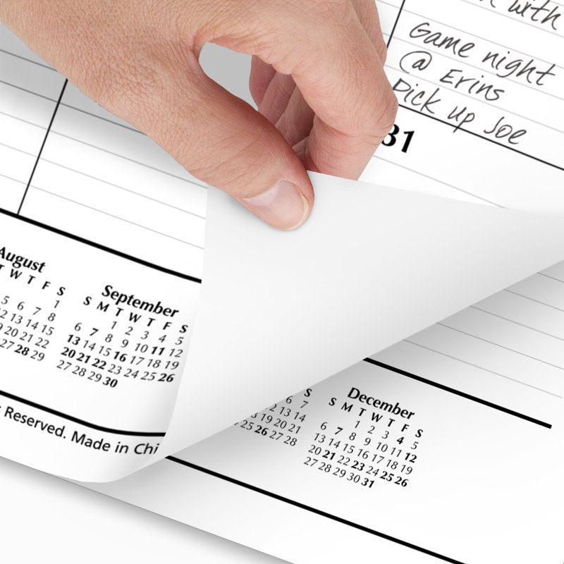 Large 2026 Monthly Desk Pad Calendar with Julian Dates - Covers Jan-Dec, 12 Months, 21 3/4" x 17"