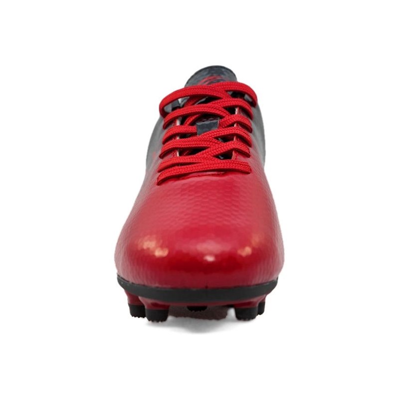 Zephz Youth Wide Traxx Soccer Cleats - Black/Space Cherry, 4EE