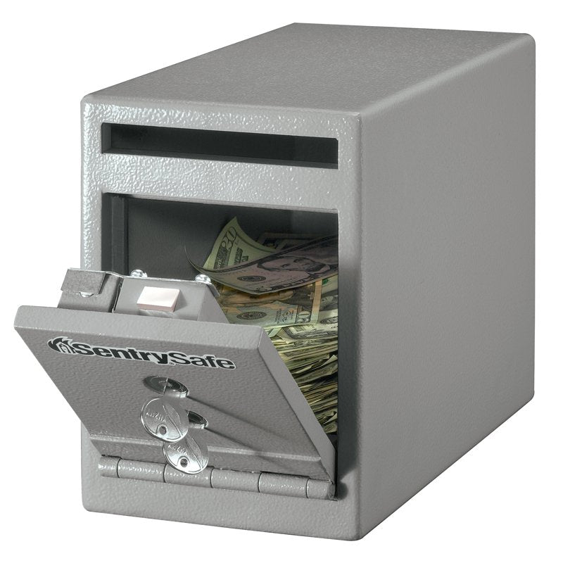 Depository Safe with Dual Key Lock 0.23 Cu Ft Drop Safe Security Lock