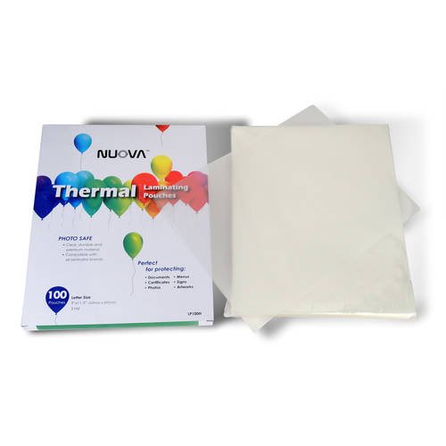 Thermal Laminating Pouches 9x11.5 Inch, 3 Mil - 100 Pack, Clear, Durable Document Protectors