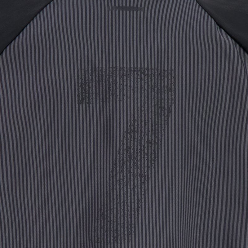 Umbro Men's Retro Panelled Raglan Shirt - Black/Volcanic Ash/Brilliant White XL