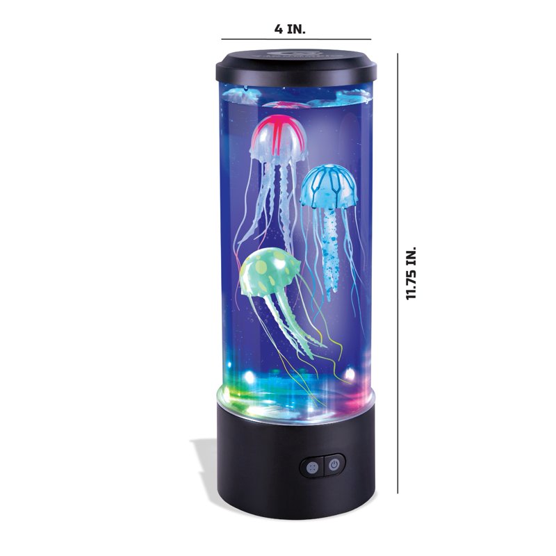 12-Inch Color-Morphing Jellyfish Aquarium Lamp for Kids - Educational Sea Life Display