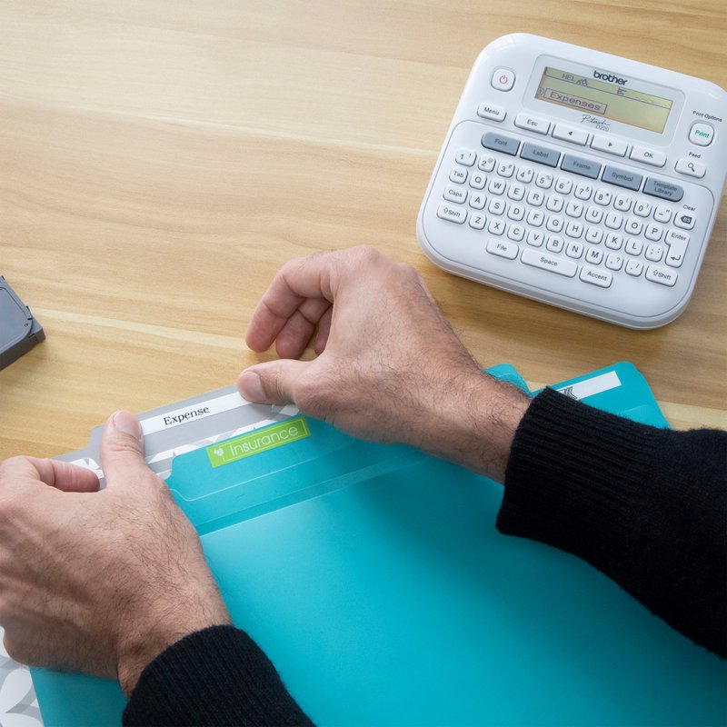Office Label Maker with QWERTY Keyboard & Customizable Labels