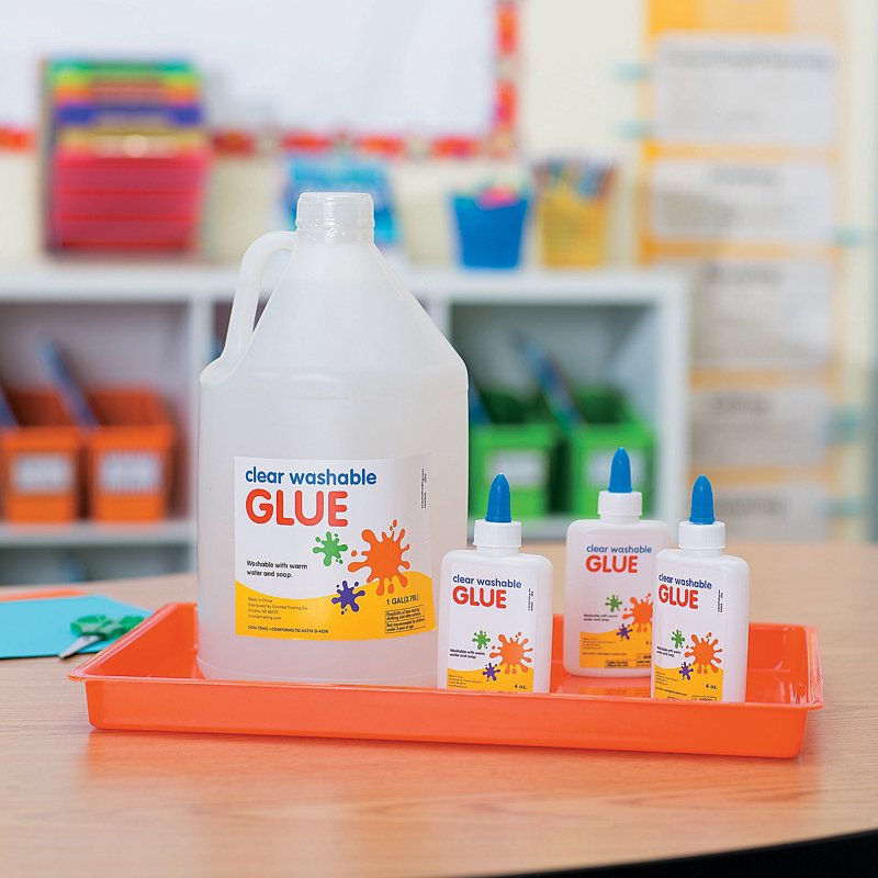 Gallon Clear Washable Craft Glue - Non-Toxic, Kid-Safe Adhesive for Arts and Crafts