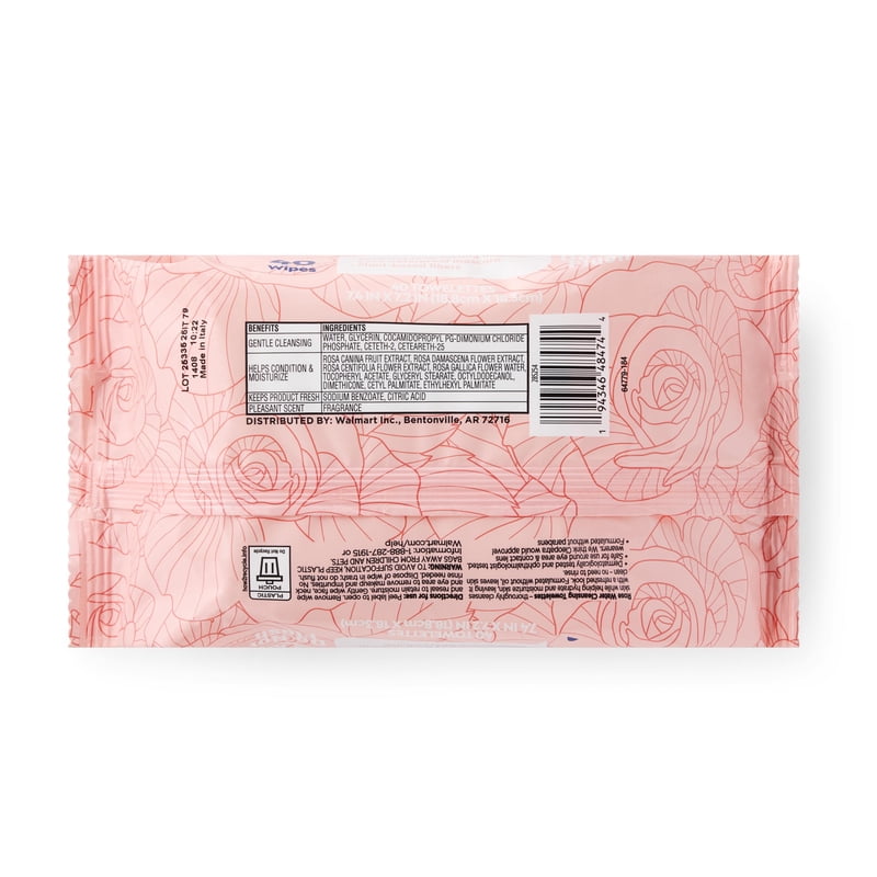 Gentle Rose Water Cleansing Towelettes for Sensitive Skin – 6 Pack