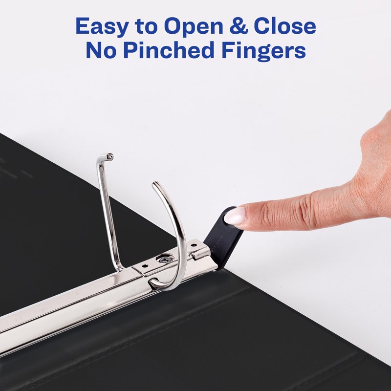 Heavy Duty 2-Inch White View Binders with One Touch Slant Rings – Pack of 4
