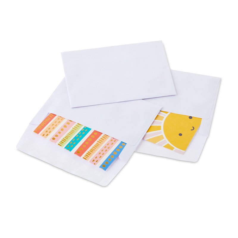 A6 Invitation Peel and Stick Envelopes - White, 4.75 x 6.5 Inches, Pack of 50