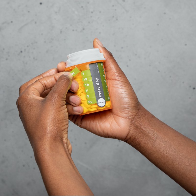 Daily Medication & Vitamin Tracking Labels - Pill Organizer - 4 Pack