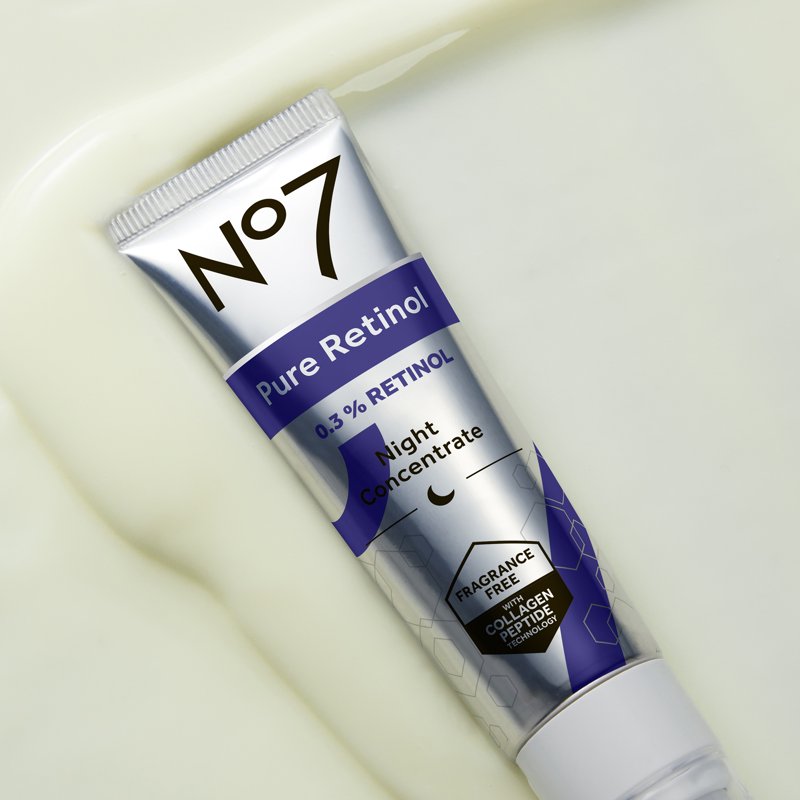 Retinol Night Concentrate with Collagen Peptides for Wrinkles - All Skin Types