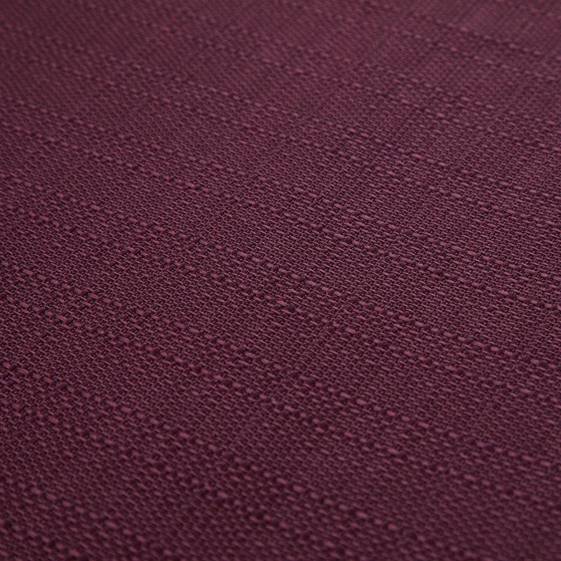 Light Filtering Curtain Panel Pair - Textured Solid Window Drapes, Burgundy, Set of 2