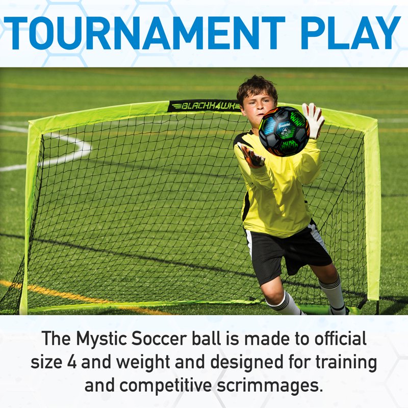 Mystic Kids Soccer Ball Size 4 with Pump Included – Franklin Sports