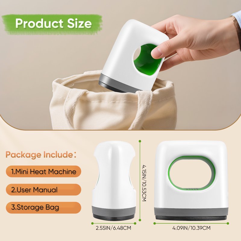 Mini Heat Press Machine for Crafts up to 410°F - Portable Iron for Shoes Hats