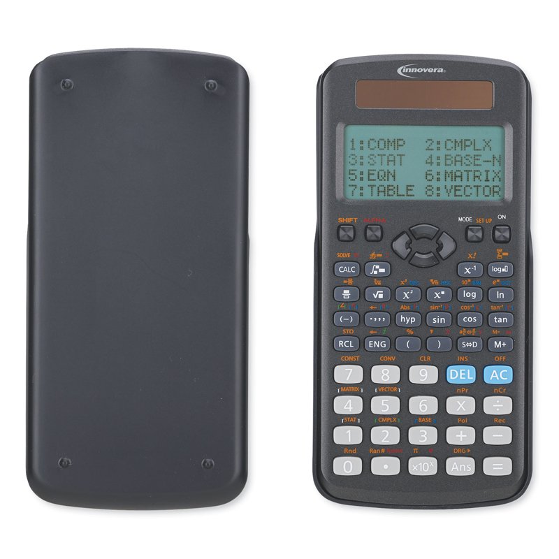 Large Button Calculator with 12-Digit LCD Display - Dual Solar Power Office & Home