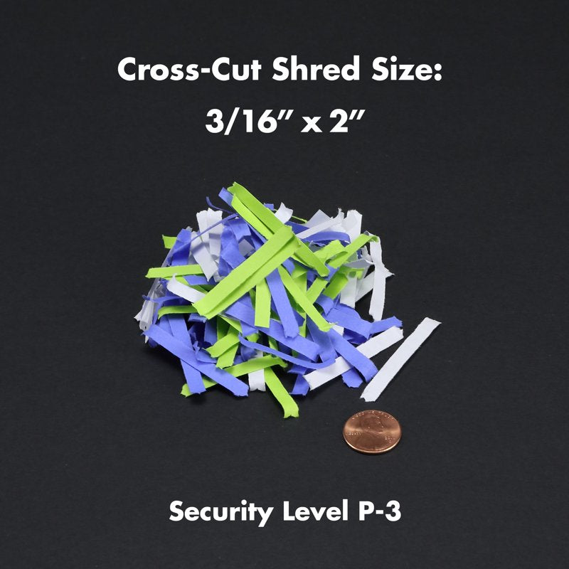 Crosscut Paper and Credit Card Shredder with 4.4-Gallon Wastebasket - 10 Sheets