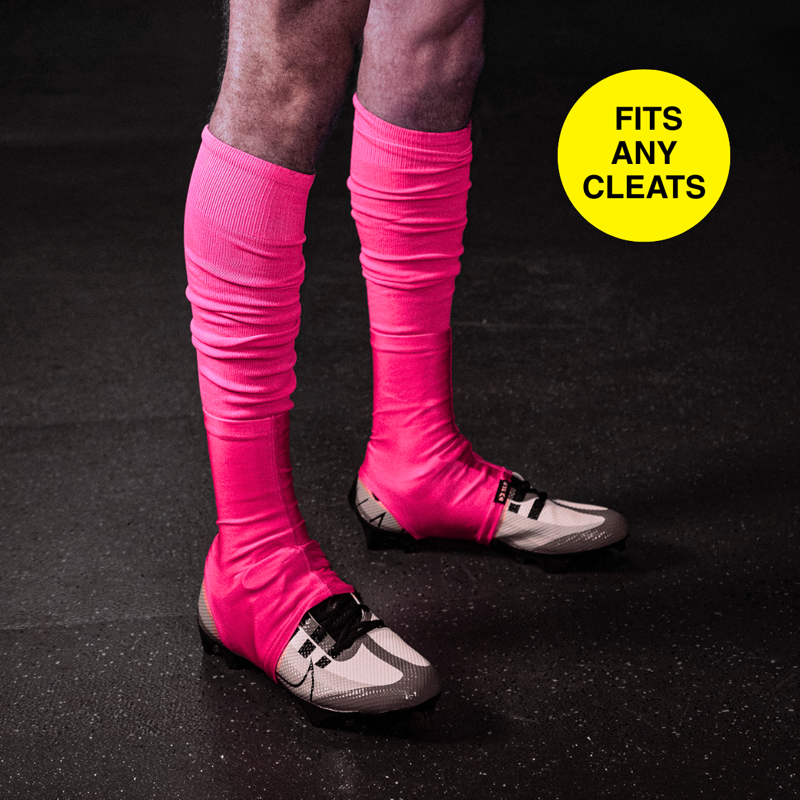 Pink Spats for Football and Sports - Cleat Covers & Ankle Protection