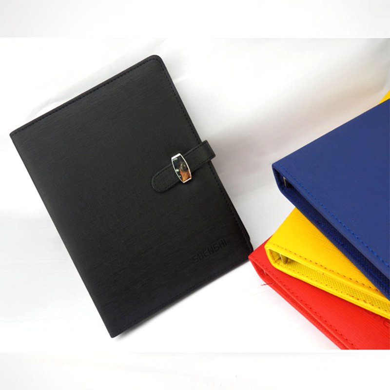 Travel Journal Notebook with Card Slots - PU Leather Cover, A7 Size
