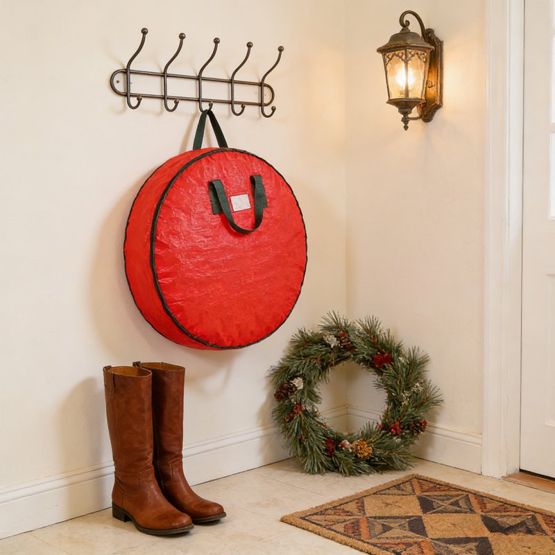 36 Inch Christmas Wreath Storage Bag Heavy Duty Large Holiday Garment Organizer