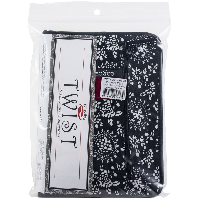 Interchangeable Knitting Needle Set with 4-Inch Tips, Cables & Accessories