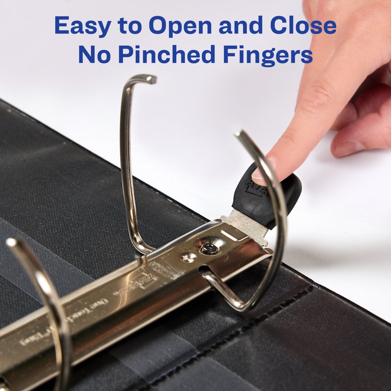 Heavy-Duty View Binder with 5 Inch Rings - Color-Coded, Customizable, 1-2 Pack