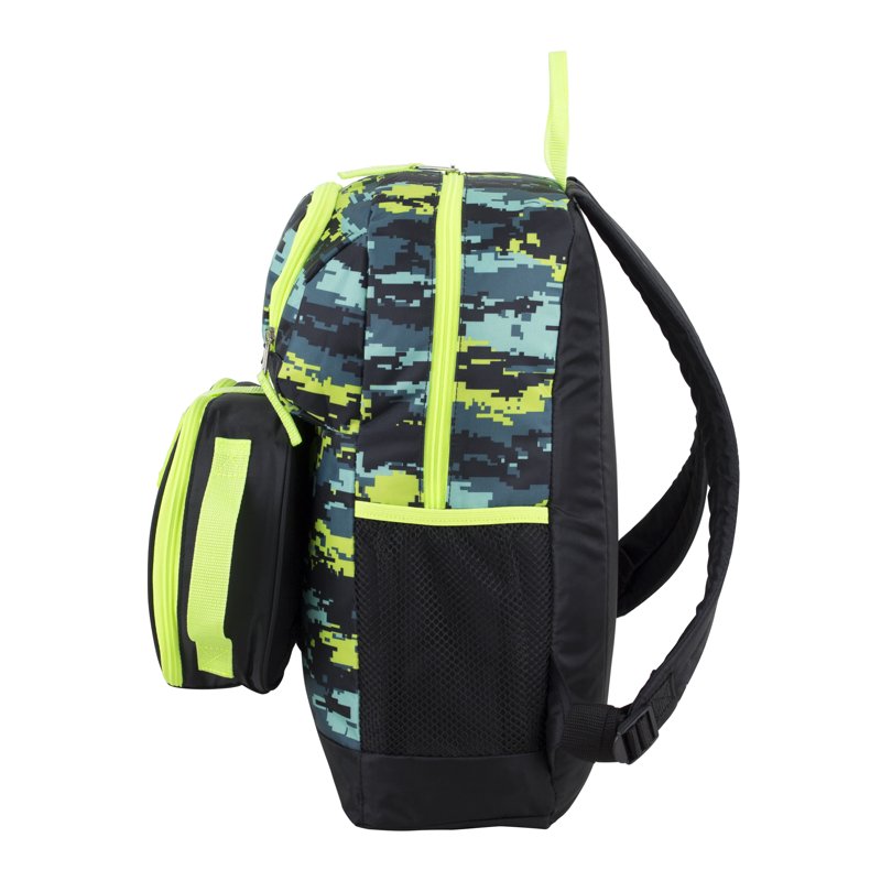 Unisex 4-Piece Backpack Set with Lunch Box Shoe Pouch & Storage - Multiple Colors