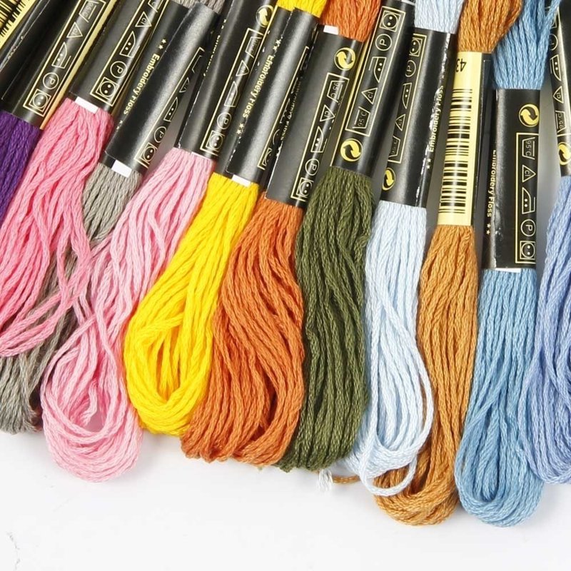 Rainbow Cotton Embroidery Floss Thread Set for Cross Stitch & Crafting - 447 Colors