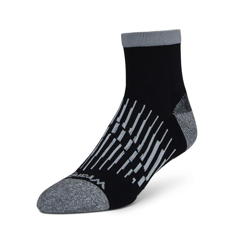 Wrangler Peak Light Compression Ankle Socks for Men - Black, 6 Pairs, Size 6-12