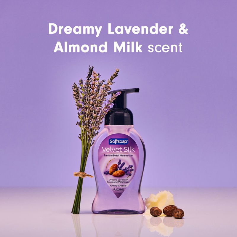 Softsoap Velvet Silk Foaming Hand Soap 6 Pack - Lavender & Almond Milk Scent