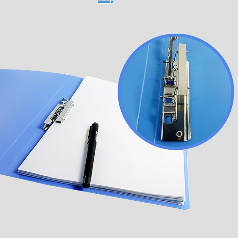 A4 Double Clip File Folders Pack of 6 - Punchless Report Covers for Office & Documents