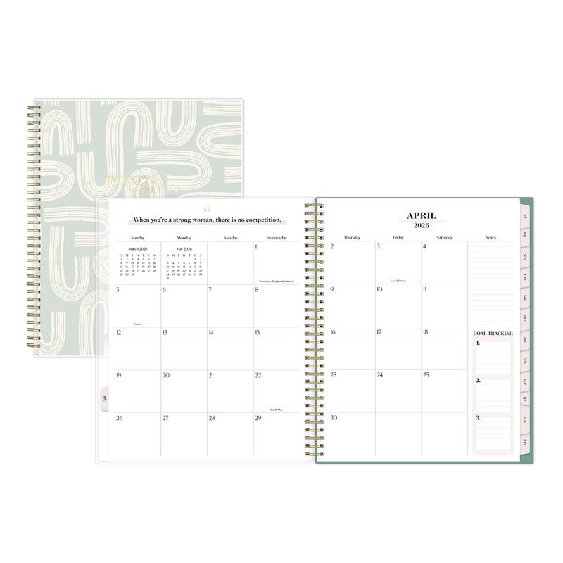 Blue Sky 15-Month Weekly & Monthly Planner 8.5x11 Ridley Mint April 2026–June 2027