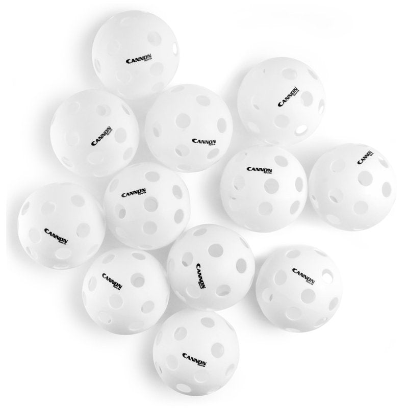 12-Inch Plastic Softballs - Official Size Practice Softballs for Hitting & Training - 12 Pack