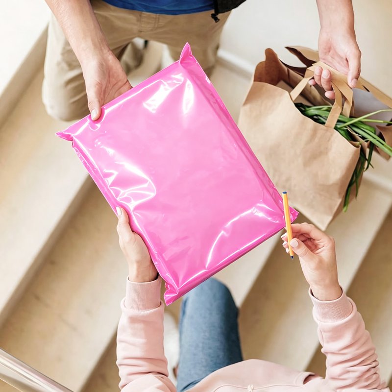 Large Waterproof Poly Mailers - Self-Sealing Shipping Bags for Clothing & Business