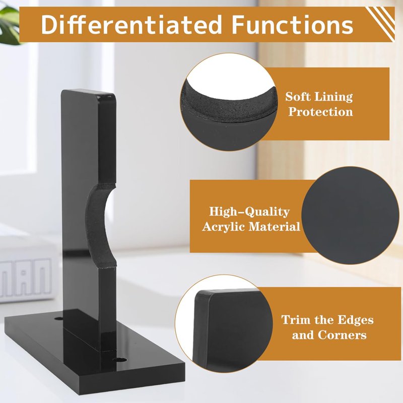 Damage-Free Baseball Bat Wall Mount Set - Secure Display Rack for Signed Bats