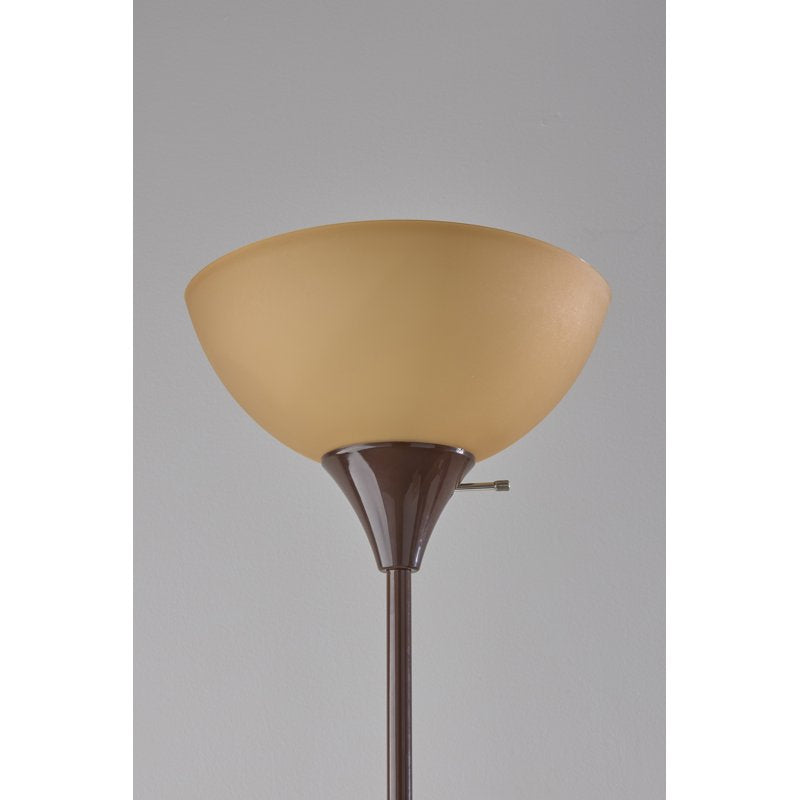 72 Inch Modern Floor Lamp with Reading Light - Adjustable Uplight and Task Light