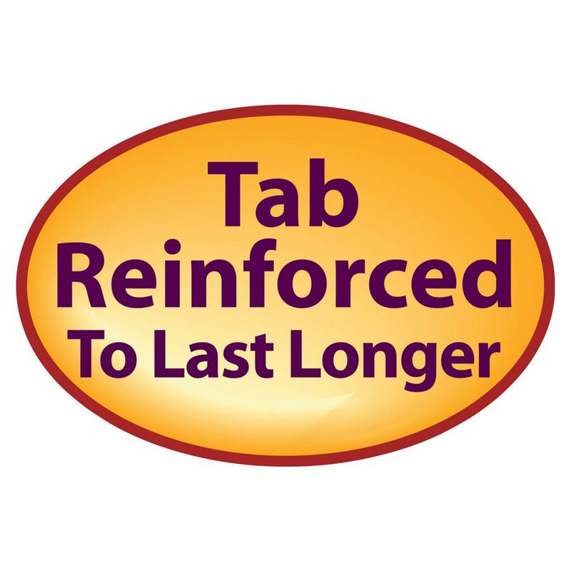 Red Letter Size File Folders with Reinforced End Tabs - 50 Pack