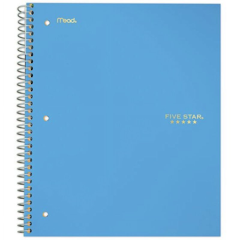 Two-Subject Wirebound College Ruled Notebook - 11 x 8 Inches, Assorted Colors